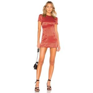 House of Harlow 1960 Red Geo Tile X Revolve Delphine Dress